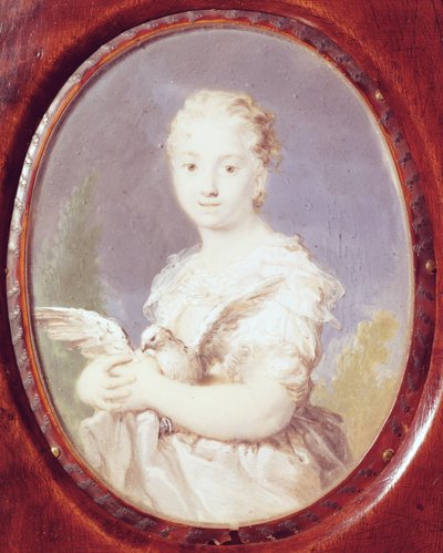 Giovane ragazza con una colomba (L